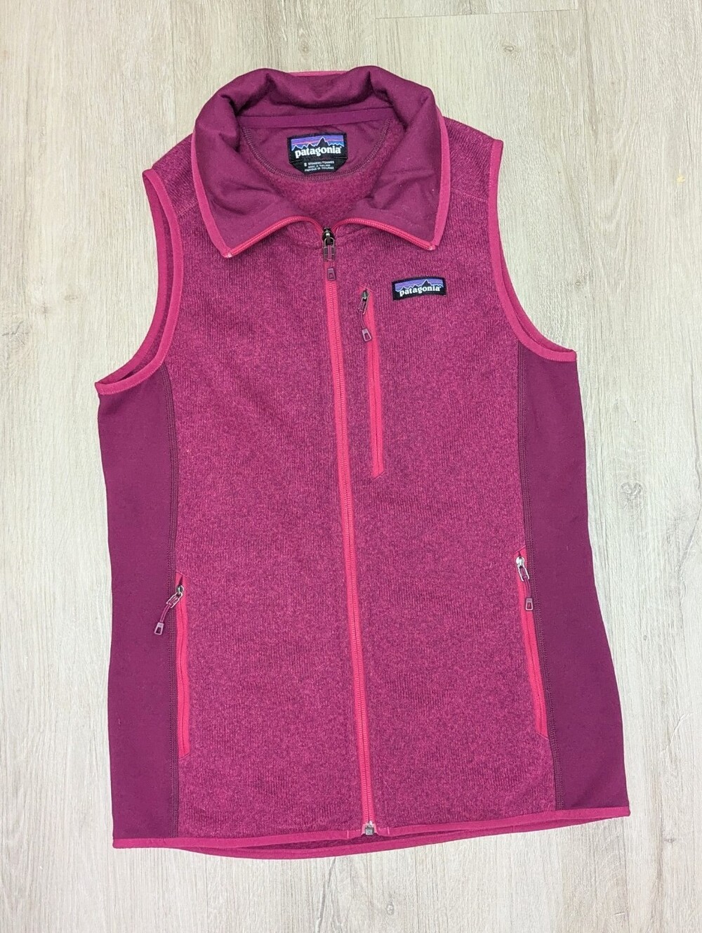 Patagonia Performance Better Sweater Fleece Vest Women's small Magenta Purple